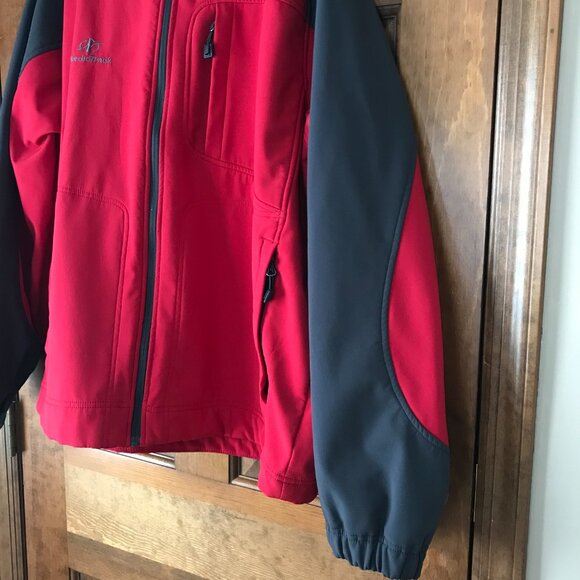NordicTrack Red w/Dark Gray Zip-Up Fleece Lined Jacket X-Large - Picture 8 of 13